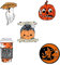 MILISTEN 5 Stück Halloween Emaille Pins Geist Katze Kürbis Brosche Anstecknadeln Süßes Oder Saures Spielzeug Halloween Party Begünstigt