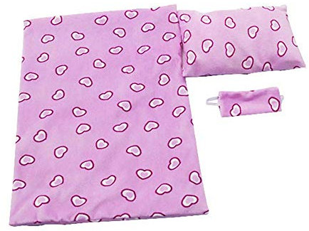 Yeaser Puppenbett Zubehör für 45,7 cm große American Girl Puppe – Schlafsack, Kissen, Augenabdeckung, Spielzeug, Weihnachtsgeschenk (#B)