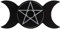 Spell Candle Halter Triple Moon - Wunschkerze, Black Magic, Witchcraft, Hexe (Ohne)