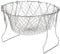 Faltbarer Frittierkorb, Edelstahl Frittiernetzkorb Kochsieb für Pommes Frites Kartoffelfritteuse Frittierte Lebensmittel Küche 9.3x3.7in