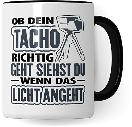 Tuner Tasse Tacho Spruch, Tuning Geschenk Autotuning, Kaffeetasse Tuning Motorsport Fans JDM Autoschrauber, Mechatroniker Mechaniker Autotuning Autos Geschenkidee Kaffee-Becher