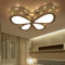 KenSyuInt LED Deckenlampe Dimmbar Kinder Kinderzimmer Lampen Schmetterling Schlafzimmer Deckenleuchte 48W Metall Acryl-schirm Lampe Esszimmer Bad Küche Decken Leuchten