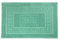 BiancheriaWeb Tappeto Bagno Doccia Spugna Tinta Unita Torino Tappetino Super Assorbente in Cotone Pelo Corto con Greca 45x60 Verde