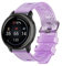 kwmobile Cinturino Smartwatch Compatibile con Garmin 22mm vivoactive 4 / Venu 2 / Forerunner 255 - Bracciale Orologio Glitter - - viola/trasparente