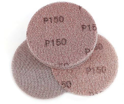 Kcmell 125mm Mesh Sanding Discs 150 Grit, 20Pcs 5 Inch Hook & Loop Sanding Pads, Dust Free Mesh Sanding Discs Pads Anti-Blocking Orbital Sander Discs Sandpaper for Grinding Polishing Car Wood Floor