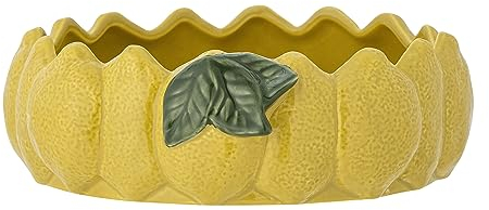 Bloomingville Creative Collection 82060168 Limone Servierschüssel, Steingut, Gelb