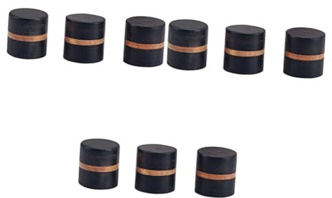 TOYANDONA 9pcs Guitar Bass Knobs Effect Pedal Control Knobs Redwood for Guitar Replacement