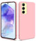 HSP Cover per Samsung Galaxy A55 5G [repellente alla polvere] Custodia protettiva in silicone TPU premium | antigraffio antiurto | Protezione della fotocamera | Vestibilità sottile | Rosa