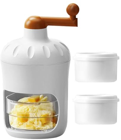 Tritaghiaccio a manovella - Tritaghiaccio ABS | Macchina per il ghiaccio tritato | Rasoio per ghiaccio da 305 ml, macchina per cono di neve, macchina per ghiaccio tritato, tritaghiaccio per cubetti di
