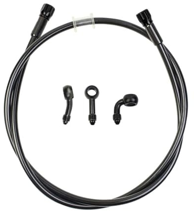Tuyaux de frein hydrauliques universels pour motos 400 mm à 2400 mm Raccords pivotants Trous de montage M10 usinés CNC pour scooters, motos, ATV et motos tout-terrain