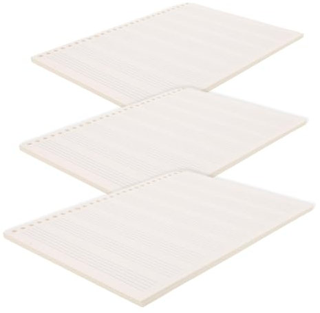 UPKOCH 3stücke Notenheft Für Gitarre Und Klavier Weitläufiges Notenpapier Für Anfänger Leicht Und Handlich Komponieren Und Üben Von Musikstücken