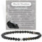 Schwarzer Obsidian - Schutz & Klarheit - Edelstein Perlen Armband für Frauen, 4mm Kristall Silber 925 Naturstein Schmuck Elastisch Armbänder Damen, Chakra Spirituelle Charms Armbänder Geschenke