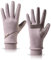 HOLDINA Handschuhe Damen Winter Warm, Wasserdichte Handschuhe Damen mit Rutschfestem Leder, Handschuhe Damen Touchscreen mit Fleece Gefüttert zum Fahren, Laufen, Radfahren, Wandern (Hellrosa-M)