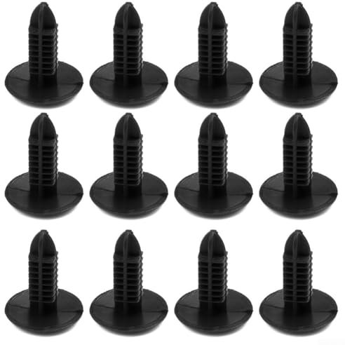 Lot de 50 rivets de fixation en plastique pour panneau de porte de voiture, 4 mm x 5 mm x 12 mm