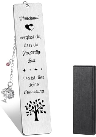 Geschenke für Frauen Lesezeichen Metall, Lesezeichen personalisiert, Positive Geschenke Geburtstag Geschenk, Ruhestand Geschenk Mutmacher für Mutter Freundin Ehefrau Studenten