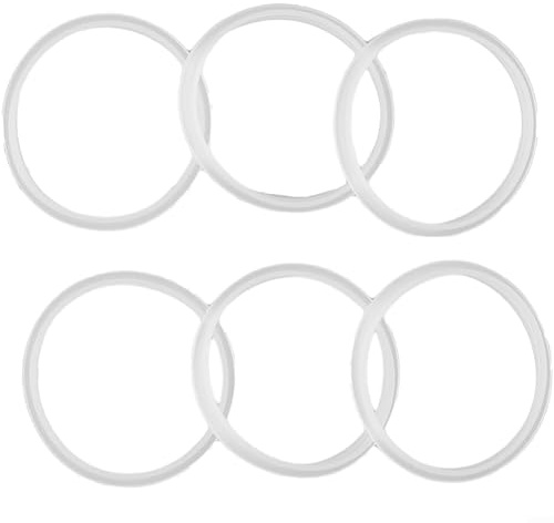 Water Bottle Lid Seal Replacement, 6 Pack Silicone Gaskets Leak Resistant and Compatible with Hydration Refillable Squeeze Bottle Series