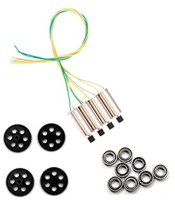 LZHUKOZ Drohnen Zubehör Für SG700 SG700-S SG700-D DM107 für Rc Drone Quadrocopter für Teile zubehör Motoren motoren Upgrade Lager Getriebe(8.6x20mm Motor kit)