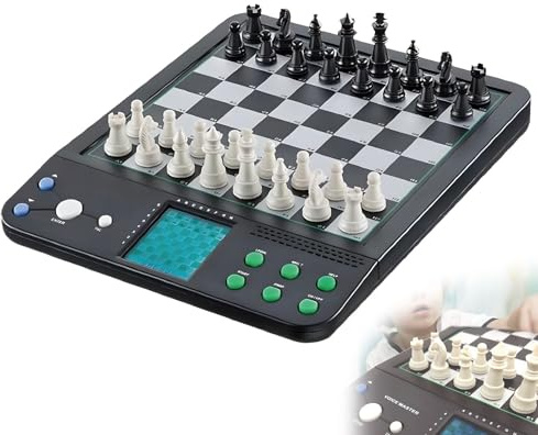 Scacchiera Elettronica, Gioco Di Scacchi Intelligente Con Led E Funzione Parlante, Interazione Uomo-macchina Intelligente, Scacchiera Magnetica, Facile Da Usare Per Adulti E Principianti