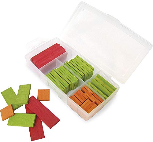 Jeujura Gesellschaftsspiel, Holz - Box mit 50 Chips, für 1 Spieler ab 3 Jahren