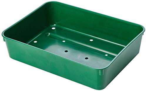 Stewart 2333004 22 cm Extra Deep Seed Tray with Holes - Green