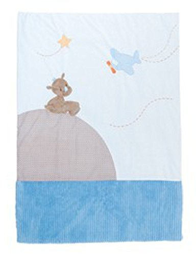 Nattou Decke, 85 x 120 cm, Blau