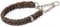 CopcoPet Fettleder Halsband 45–50cm x 25mm Braun – Geflochten mit Zugstopp-Kette – Robust & weich – Verchromte Kette – Lederhalsband für mittelgroße Hunde, Training & Alltag