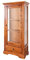 MASSIVMOEBEL24.DE Oxford Vitrine Akazie 72x40x155, Farbe:Hellbraun lackiert, Größe:72x40x155 cm (BxTxH)