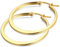 JewelryWe Große Creolen Ohrringe Damen: 24 mm Gold Edelstahl Flache Runde Kreis Huggie Creolen Hängnde Ohrringe Ohrstecker Ohrhänger Mode Schmuck Geschenk für Frauen Mädchen