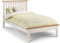 Julian Bowen Salerno Shaker Bed, Wood, Oak/Ivory, Single