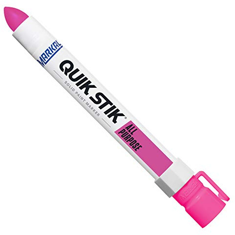 Markal 61044 Quik Stik Lot de 12 marqueurs à peinture solides tout usage Rose fluo