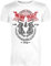 8 WEAPONS Muay Thai T-Shirt, Sak Yant Tigers, White, Thaiboxen, MMA Größe S
