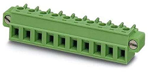 Phoenix Contact Steckbarer Klemmenblock Steckverbinder 2-Kontakte 5.08mm-Raster Gerade, Packung a 50 Stück