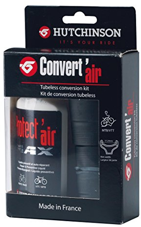 Hutchinson SNC Schläuche Convert AIR 29 Zoll Umrüst-Set Tubeless MTB, Schwarz, Inch