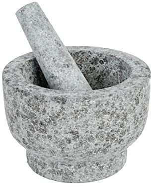 axentia Mortier en Granit Couleurs, mortier avec Pilon en Granit Mortier à épices en Version Lourde, Dimensions : env. 15 x 15 x 11 cm