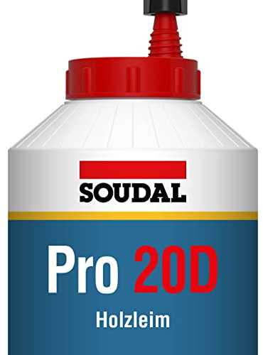 Soudal PRO 20 D Wood Glue Waterproof Emulsion Emulsion of PVAC Adhesive, White, Various Sizes Available)