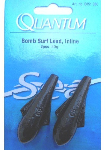 Brandungsbleie Bomb Inline 80g / 2 Stück von Quantum