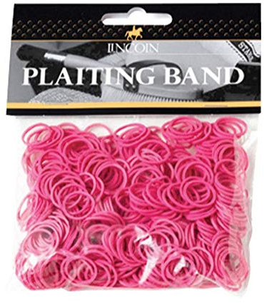 Lincoln Plaiting Bands - Horse & Pony Grooming - Pink
