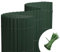 jarolift Canisse en PVC Standard Brise Vue pour Jardin Balcon Terrasse Habillage De Balcon Clôture,180 x 1000 cm (2X 5m De Longueur),Vert, Inclus 100 Serre-Câbles Vert