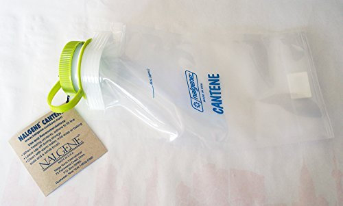 Nalgene Faltflasche aus PE - 1 L, Deckel grün