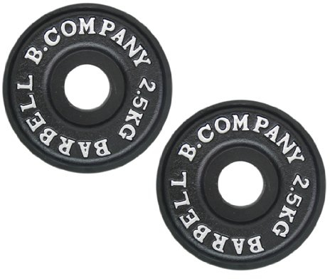 Profi Olympia Hantelscheiben 50/51mm / 2 x 2,5 Kg Hantelscheiben Guss