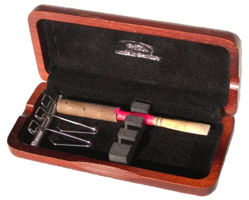 Oboe Rohretui für 3 Rohre, Federmechanik, braun