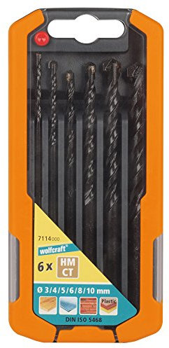 wolfcraft 7114000 Coffret S-6 Forets Universel ø 3-10