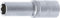 BGS 10272 | Steckschlüssel-Einsatz Super Lock, tief | 12,5 mm (1/2) | SW 12 mm | lang | Wellenprofil | CV-Stahl
