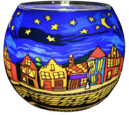 Kerzenfarm 21630 Leuchtgläser, Glas, bunt, 11.0 x 11.0 x 9.0 cm