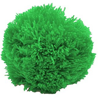 Bommel Wollbommel Pompon 10cm mit einer großen Farbauswahl (1 Stück), Farbe:grün