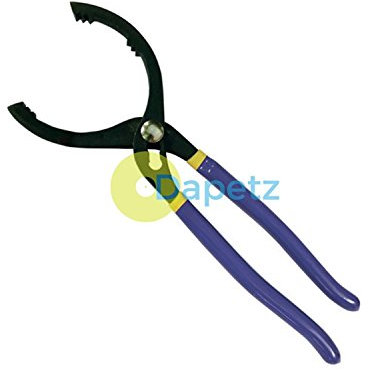 Dapetz ® 12 Adjustable Oil Filter Wrench Pliers Fits 60-115mm Filters Double-Dipped Handles for Stability Ideal for Engine Filters, Conduit, & Fittings