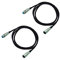 ARLI 2x XLR Mikrofonkabel 5m – Symmetrisch 3-polig | Stecker auf Kupplung | Ø6mm abgeschirmt für Mikrofon Mischpult Studio PA