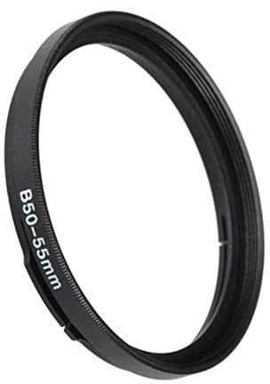 Fotodiox Step Up Filter Adapter Ring for Hasselblad Bayonet 50 B50 - 55mm, Anodized Black Metal Filter Adapter Ring