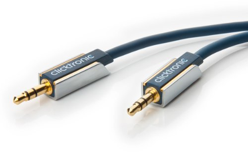Clicktronic Advanced MP3-Audiokabel (3,5 mm Klinken-Stecker/3,5 mm Klinken-Stecker, 10m)