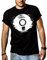 Cooles Dj T-Shirt mit Vinyl Schallplatte schwarz Größe XL